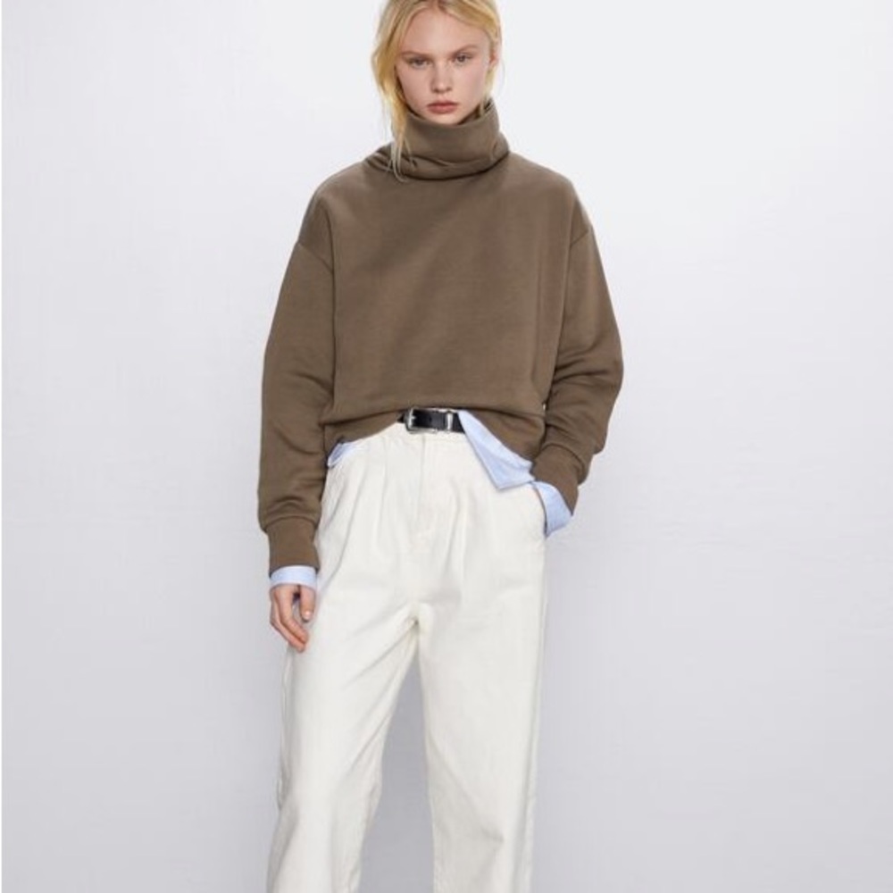 Zara high neck sweatshirt